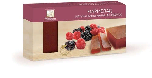 №2 Мармелад пластовый 210г МАЛИНА-ЕЖЕВИКА в Смоленске