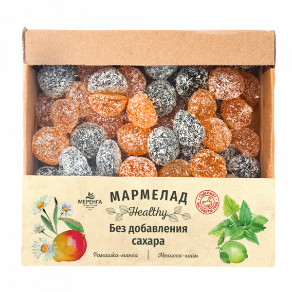 №1 Меренга Мармелад в кокосовой обсыпке Ромашка+Мелисса , 800г     в Смоленске